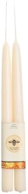 Big Dipper Wax Works Ivory White Beeswax Taper Candles