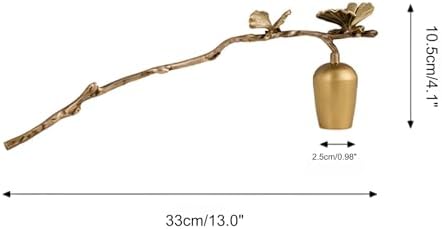 Butterfly Brass Candle Snuffer with Long Handle