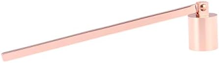 PRETYZOOM 2pcs Rose Gold Candle Snuffer and Wick Dipper Set