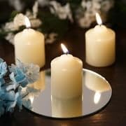 Efavormart Set of 12 Ivory Votive Candles