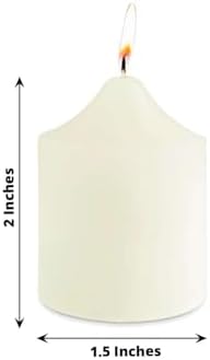 Efavormart Set of 12 Ivory Votive Candles