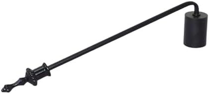 Stylish Metal Candle Snuffer with Long Handle Black