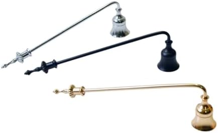 6Pcs Long Handle Metal Candle Snuffer Black