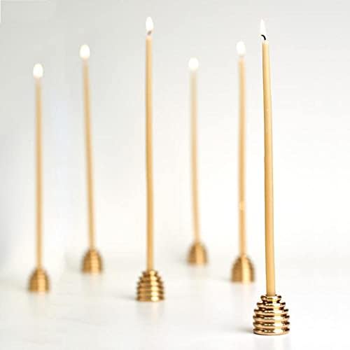 Pure Beeswax Taper Candles 63 30min Burn Time 100 pcs