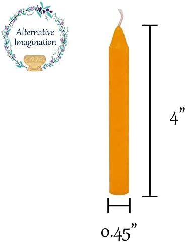 Set of 20 Orange Chime Candles for Altar and Spells