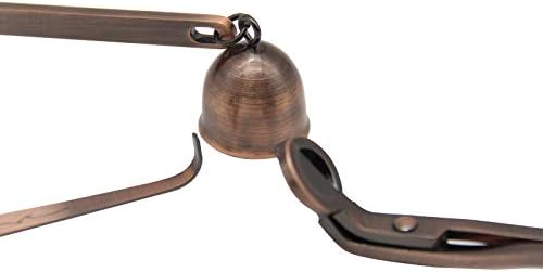 3 in 1 Candle Accessories Set Red Copper Includes Snuffer Trimmer Dipper