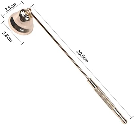 Ibluelover Bell Shaped Candle Snuffer Stainless Steel Extinguisher