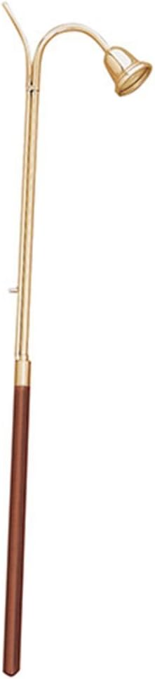 Stratford Chapel Brass Candle Lighter Bell Snuffer with Wood Handle 60 Inch