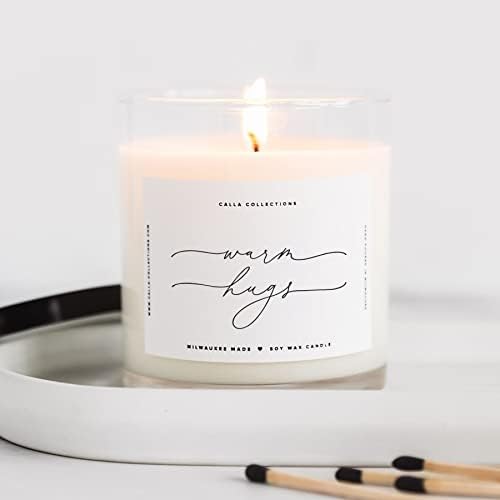 Warm Hugs Scented Candles in Clear Glass Jar
