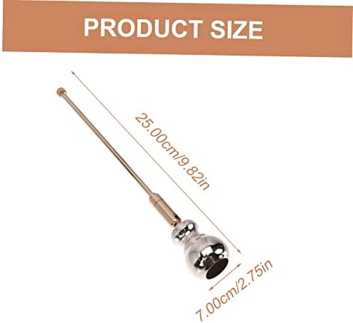 IMIKEYA 2pcs Gourd Shape Candle Snuffer Gold
