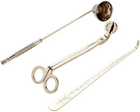 MUXSAM 3 in 1 Candle Tools Set - Candle Snuffer Wick Trimmer Dipper