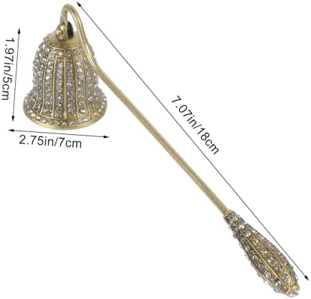 PRETYZOOM Antique Candle Snuffer with Rhinestone Inlay
