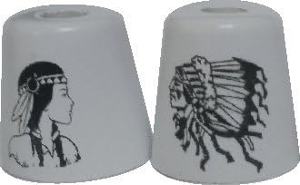 Eclipse Indian Porcelain Snuffers Set 2