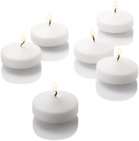 Set of 3 Eastland Cylinder Vases and 3 White Floating Candles 3 Inch