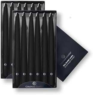 Colonial Candle Unscented Taper Candle 10 In Pack of 12