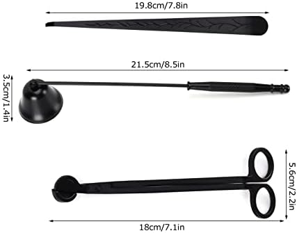 3PCS Candle Accessory Set with Wick Trimmer Snuffer and Dipper