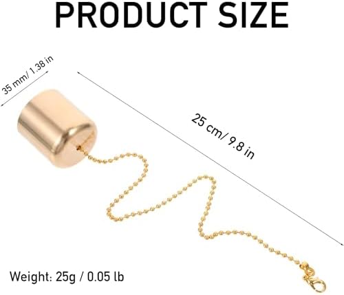 Brass Candle Snuffer Caps with Chain 8 Pcs