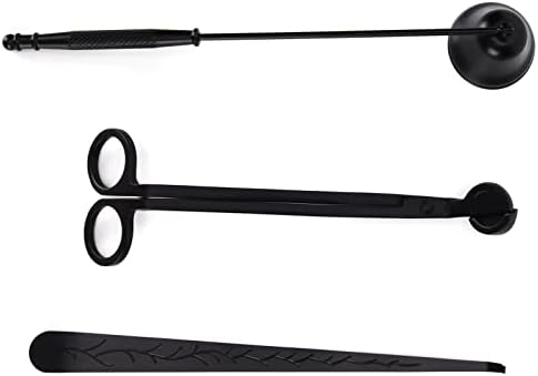 3PCS Candle Accessory Set with Wick Trimmer Snuffer and Dipper