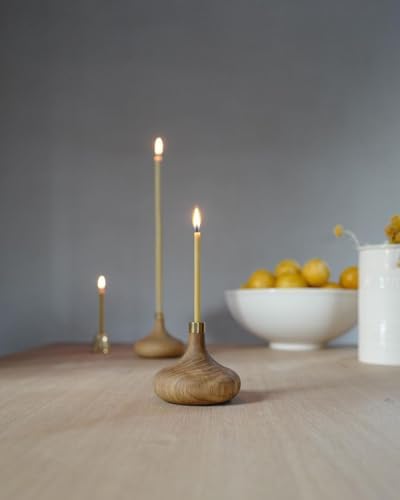 Pure Beeswax Taper Candles 63 30min Burn Time 100 pcs