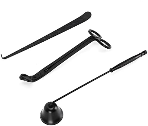 3PCS Candle Accessory Set with Wick Trimmer Snuffer and Dipper