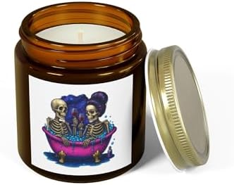 Spooky Skeletons Scented Candles Coconut Apricot