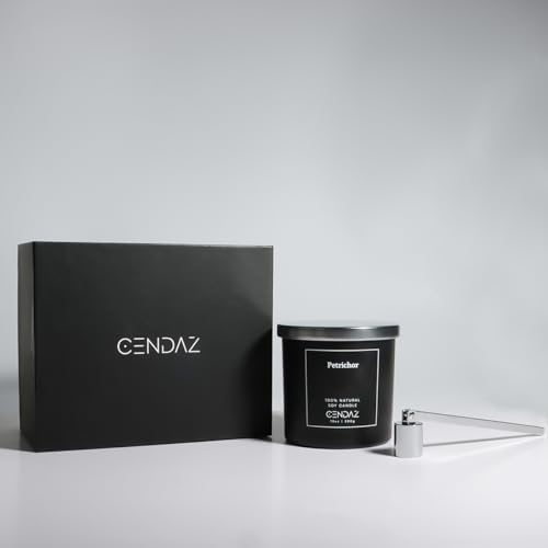 Cendaz Scented Candle with 3 Wicks and Free Snuffer