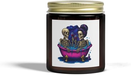 Spooky Skeletons Scented Candles Coconut Apricot