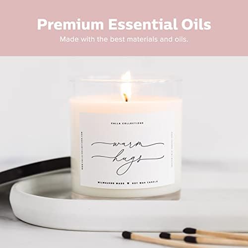 Warm Hugs Scented Candles in Clear Glass Jar