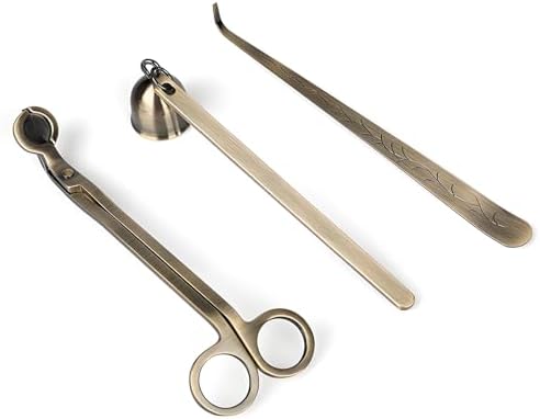 3 in 1 Candle Accessory Set with Wick Trimmer Snuffer and Dipper
