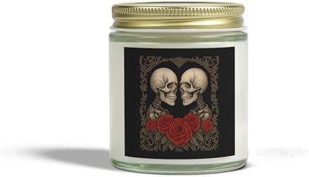 Romantic Skull Scented Candles for Gothic Home Decor