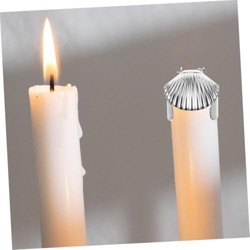 PRETYZOOM Metal Candle Extinguisher Flame Snuffer with Shell-Shaped Design