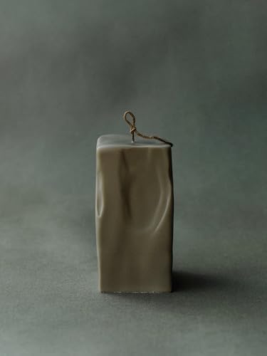 LAWA Raw Block Candle - Earthy Green Large