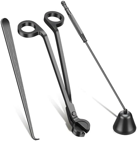 3 Pack Candle Wick Trimmer Set with Snuffer and Dipper