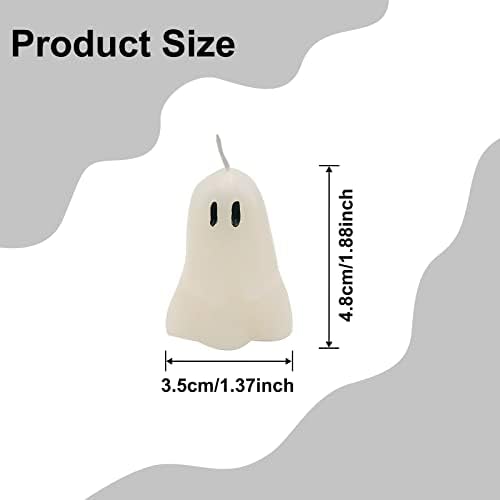 Itechpanda 4 Pack Halloween Ghost Candles
