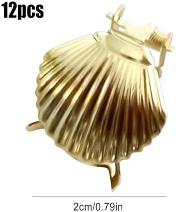 12Pcs Automatic Candle Snuffer Kit with Gold Scallop Design