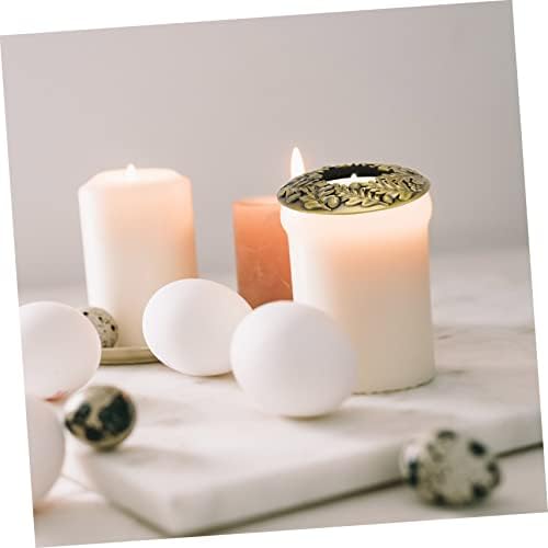 PRETYZOOM Brass Candle Lids for Efficient Burn and Elegant Storage