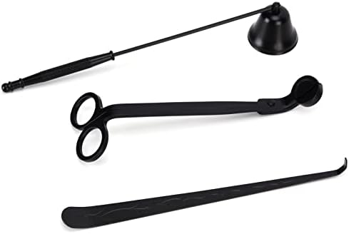 3PCS Candle Accessory Set with Wick Trimmer Snuffer and Dipper