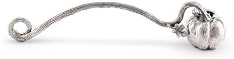 Vagabond House Pewter Pumpkin Vine Candle Snuffer 9 Inch