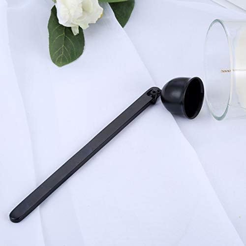 MUXSAM Candle Extinguisher Snuffer - Bell Shaped Stainless Steel Wick Flame Snuffer Black
