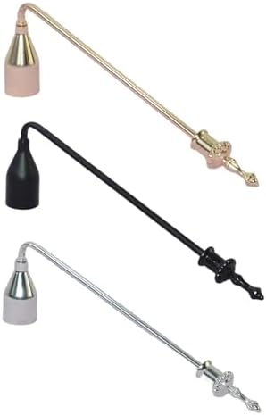3Pcs Candle Snuffer Extinguisher with 9inch Design Black