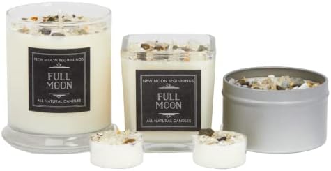 New Moon Beginnings Full Moon Tea Light Candle Set of 6