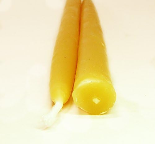 100 Pure Beeswax Taper Candles Set of 24