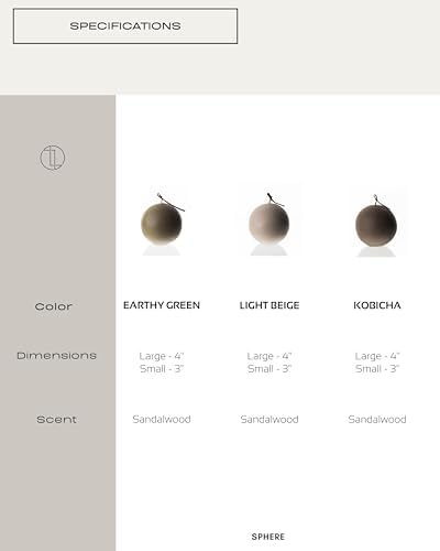 LAWA Sphere Candle - Light Beige Large