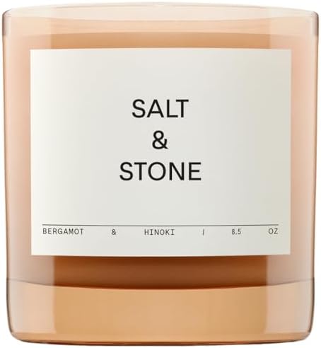 Salt Stone Aromatic Candle 50 Hour Burn Coconut Soy Blend