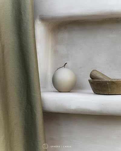LAWA Sphere Candle - Light Beige Large