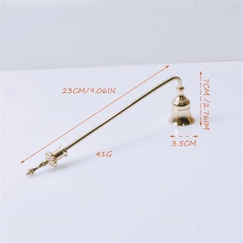 6Pcs Long Handle Metal Candle Snuffer Black