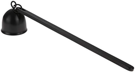 MUXSAM Candle Extinguisher Snuffer - Bell Shaped Stainless Steel Wick Flame Snuffer Black