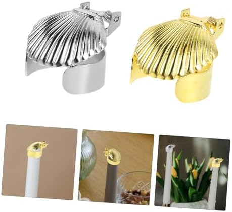 Magiclulu 2pcs Metal Candle Snuffer Automatic Extinguisher