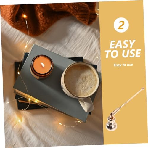 PRETYZOOM Decorative Candle Snuffer with Long Handle and Unique Design