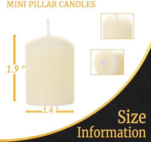 Pure Beeswax Votive Candles Bulk Pack of 10 Ivory